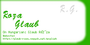 roza glaub business card